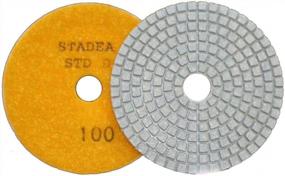 img 2 attached to Efficient Stone Polishing: STADEA 6" Diamond Pads With Grit 200 For Wet Granite, Concrete And Stone