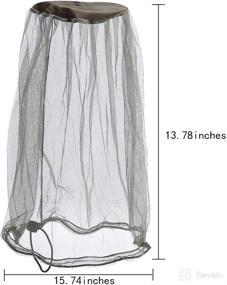 img 3 attached to Mosquito Net Pants Set 🦟 with Head Net & Carry Bags