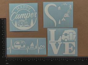 img 3 attached to Camping Decal Pack Camper Heartbeat Exterior Accessories