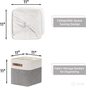 img 3 attached to Storage Baskets Foldable Shelves Organizer Nursery