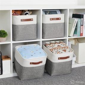 img 1 attached to Storage Baskets Foldable Shelves Organizer Nursery