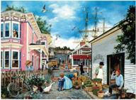 jigsaw puzzle 1000 piece for adult & kid - educational toy game gift artwork seaport village logo