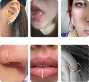 img 2 attached to 24Pcs Nose Ring 20G Stainless