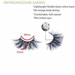 img 2 attached to Get Bold And Beautiful Eyes With SWINGINGHAIR 3D Mink Lashes | Handmade, Reusable And Ideal For Achieving Drama And Natural Glam