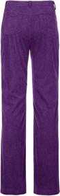 img 1 attached to 👖 Auriviz Corduroy Straight Trousers with Pockets for Girls' Clothing, available in Pants & Capris