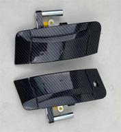 apperfit exterior door handle (carbon fiber) compatible with nissan 350z 2003 2004 2005 2006 2007 2008 2009 логотип