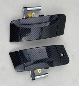 img 1 attached to APPERFiT Exterior Door Handle (Carbon Fiber) Compatible With Nissan 350Z 2003 2004 2005 2006 2007 2008 2009
