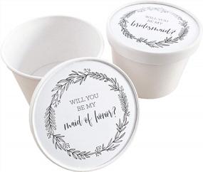 img 4 attached to ModParty Bridesmaid Proposal Set - 6 Boxes For 1 Maid Of Honor & 5 Bridesmaids In Round Boxes