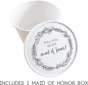 img 2 attached to ModParty Bridesmaid Proposal Set - 6 Boxes For 1 Maid Of Honor & 5 Bridesmaids In Round Boxes