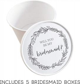img 1 attached to ModParty Bridesmaid Proposal Set - 6 Boxes For 1 Maid Of Honor & 5 Bridesmaids In Round Boxes
