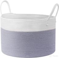 versatile large cotton rope baskets: ideal for laundry, toys, blankets, and more! логотип