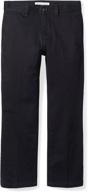 amazon essentials straight front uniform boys' pants – higher comfort, lasting quality! logo