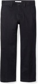 img 3 attached to Amazon Essentials Straight Front Uniform Boys' Pants – Higher Comfort, Lasting Quality!