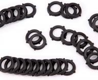 40-piece rubber washer set for power pressure washers and garden hoses - self-locking tabs, seals and o-rings for 3/4 inch fittings - riemex yd-rw-40 logo