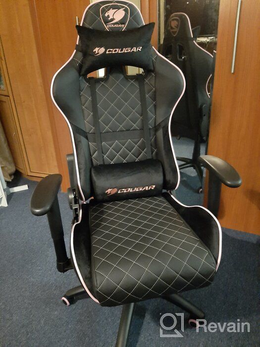 img 1 attached to Computer chair COUGAR ARMOR One EVA gaming chair, upholstery: imitation leather, color: black/pink review by Celina Wang ᠌