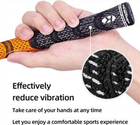 img 1 attached to KINGRASP Multi Compound Golf Grips，13 Grips Set,Soft Rubber Golf Clubs Grips, Anti-Slip Ecological Cotton Yarn Thread Technology,Midesize Standard Size,11 Colors Optional,Super Stability Golf Grip
