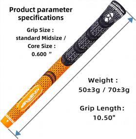img 2 attached to KINGRASP Multi Compound Golf Grips，13 Grips Set,Soft Rubber Golf Clubs Grips, Anti-Slip Ecological Cotton Yarn Thread Technology,Midesize Standard Size,11 Colors Optional,Super Stability Golf Grip