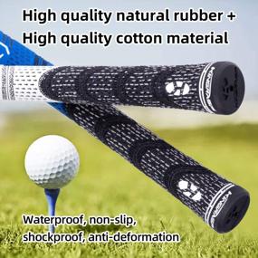 img 3 attached to KINGRASP Multi Compound Golf Grips，13 Grips Set,Soft Rubber Golf Clubs Grips, Anti-Slip Ecological Cotton Yarn Thread Technology,Midesize Standard Size,11 Colors Optional,Super Stability Golf Grip