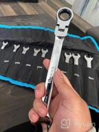 img 1 attached to Get The Job Done With DURATECH Flex-Head Ratcheting Wrench Set - 12-Piece Metric Set With Rolling Pouch review by William Belczyk
