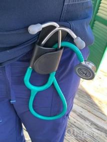 img 5 attached to Say Goodbye To Neck Carrying And Misplacement With Leather Stethoscope Holder Clip