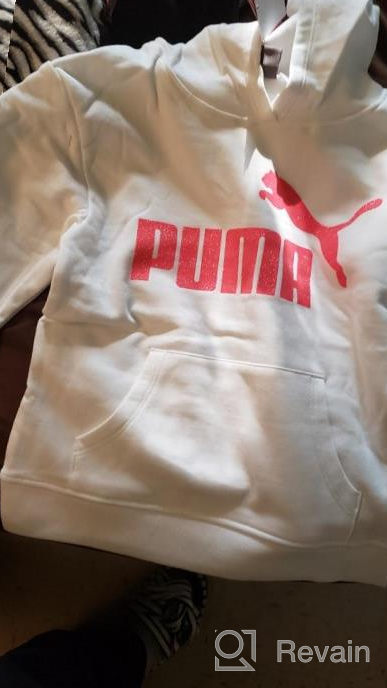 img 1 attached to PUMA Fleece Pullover Hoodie Medium Girls' Clothing review by Christy Johnson