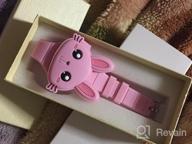 img 1 attached to Cute Digital Girls Watch 👧 with Silicone Band and Clamshell Design review by Nikki Castro