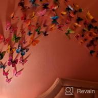 картинка 1 прикреплена к отзыву 3D Colorful Butterfly Wall Stickers DIY Art Decor Crafts For Party Cosplay Wedding Offices Bedroom Room Magnets Glue SmartWallStation 84 PCS Set от Joe Stax