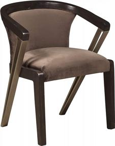 img 2 attached to Brown Metal Accent Dining Chair By Right2Home - Enhance Your Dining Experience