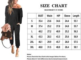 img 1 attached to KAY SINN Shoulder Jumpsuit Elastic Women's Clothing ~ Jumpsuits, Rompers & Overalls