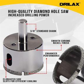 img 2 attached to Diamond Cutting Tools for Porcelain Countertop Bathroom Installations - Hole Saw Kits & Accessories