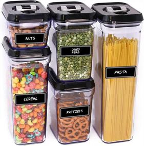 img 3 attached to Organize Your Pantry With 288 Lovable Labels Pre-Printed Chalkboard Labels - Dishwasher Safe For Containers, Jars, Bottles, And Canisters - Rope Design