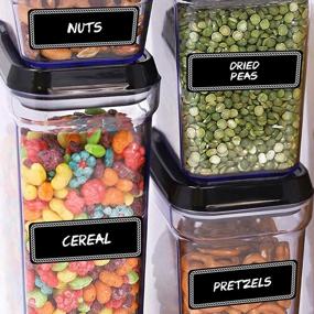 img 4 attached to Organize Your Pantry With 288 Lovable Labels Pre-Printed Chalkboard Labels - Dishwasher Safe For Containers, Jars, Bottles, And Canisters - Rope Design