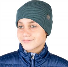 img 2 attached to Warm Your Kids This Winter With MERIWOOL'S Merino Wool Ribbed Knit Beanie Hat