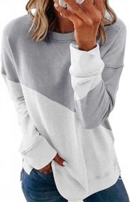 img 4 attached to Bunanphy Womens Long Sleeve Crew Neck Oversized Loose Casual Hoodies Pullover Sweatshirt