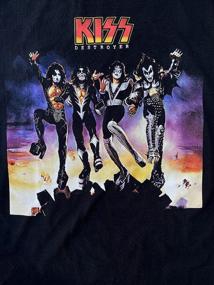 img 1 attached to KISS Destroyer Unisex Band Tee Graphic T-Shirt – Black Official