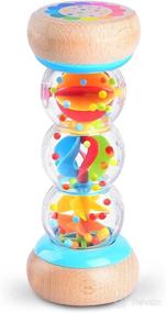 img 4 attached to 🌧️ NA 6.9" Rainmaker Baby Toys for Ages 6 Months and Up: Developmental Sensory Shaker, Rain Stick Musical Instrument for Toddlers and Kids - PL-C40093