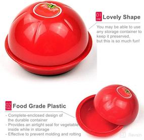 img 3 attached to 🥑 KeepingcooX Onion, Tomato, and Avocado Food Savers Set with Avocado Slicer/Cutter - Includes Vegetable Shaped Silicone Keepers, Plus 2 Reusable Beer Saver Caps as a Bonus Gift