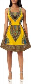 img 4 attached to Stand Out At Your Next Party In SHENBOLEN'S African Print Dashiki Dress