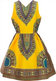 img 3 attached to Stand Out At Your Next Party In SHENBOLEN'S African Print Dashiki Dress