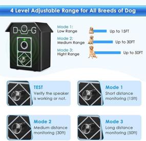 img 2 attached to 🐶 Ultrasonic Bark Control Device for Dogs - Outdoor Birdhouse Anti Barking Solution