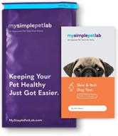 🐶 discover the mysimplepetlab dog skin and itch test kit: detect skin mites, yeast, and bacteria accurately and effortlessly; ideal for itchy, smelly, or irritated dog skin! logo