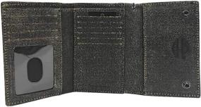 img 1 attached to 👛 Stylish Harley Davidson Burnished Tri Fold Wallet - BM2625L TanBlk - Buy Now!