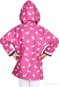 img 3 attached to Hatley Printed Raincoats for Girls