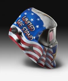 img 1 attached to 3M™ Speedglas™ American Pride Welding Helmet 100 With Auto-Darkening Filter 100V- Shades 8-12, Model 07-0012-31AP