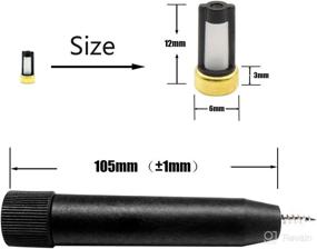 img 3 attached to 🔧 Improved HiSport Fuel Injector Micro Filter Removal Tools with 8pcs CF-101 Basket Filters (6mm x 3mm x 12mm)