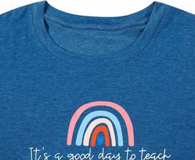 img 3 attached to Women'S Preschool Teacher T-Shirt | Rainbow Graphic Tee | Funny Teaching Gift Idea