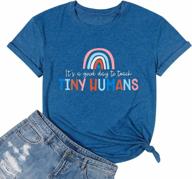 women's preschool teacher t-shirt | rainbow graphic tee | funny teaching gift idea logo