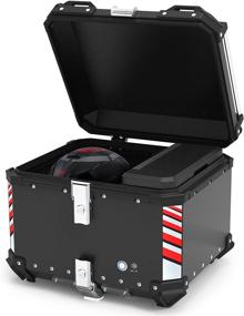 img 4 attached to Woshider 48L Motorcycle Top Case: Upgraded Version with Heat Preservation & Refrigeration – 5052 Aluminum Alloy, Motorbike Trunk Storage Tail