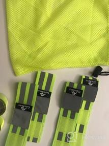 img 6 attached to 6 Pcs Reflective Bands: High Visibility Running Gear For Women Men - Safety Straps Bracelets For Running, Cycling & Walking