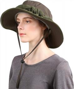 img 2 attached to Flammi Mosquito Head Net Hat Safari Hat UPF 50+ Sun Protection Fishing Boonie Hat Cap Outdoor For Men/Women